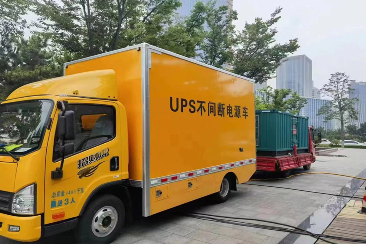 潼南发电机租赁施工现场